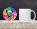 Hippie Animal Panda Large Sandstone Coasters Pack Of 4 Absorbent Round Coasters Decor Gifts For Men Or Women, 4 In, Multicolor_maomaolike.com