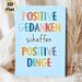Positive German Quote Painting Poster, Soft Pastel Colorful Watercolor Lettering Poster, Uplifting Mood Decor Ideal For Bedroom, Home Workspace_maomaolike.com