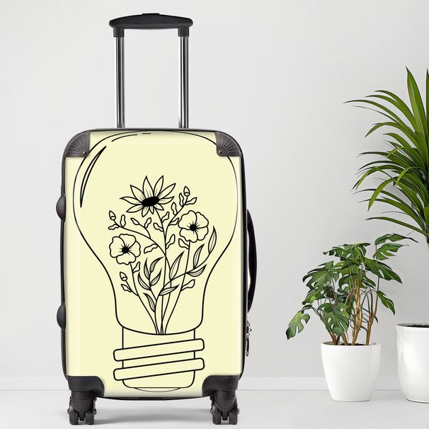 Flower16 Luggage, 20/24/28 Inch Luggage, Carry-On, Custom Luggage, Luggage Set, Suitcase, Travel, Vacation, Cabin Suitcase, Custom Suitcase, Personalized Luggage_maomaolike.com