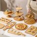 2-Tier Wooden Cake Stand Premium Dessert Display For Fruits Candy & Pastries - Multi-Level Serving Tray_maomaolike.com