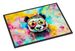 Hippie Animal Panda Doormat Front Door Mat Indoor Outdoor Rugs For Entryway, Non Slip Washable Low Pile, 24H X 36W_maomaolike.com