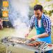 Foldable BBQ Grill Portable Charcoal Barbeque Grill Stainless Steel BBQ Grill For Picnic Camping Backyard Cooking_maomaolike.com