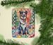 Australian Shepherd Christmas Porcelain Ornament Christmas Tree Hanging Decorations For Home Christmas Holiday, Rectangle, Gift, Multicolor_maomaolike.com