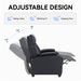Recliner Chair, Classic And Traditional Manual Recliner Chair With Comfortable Arms And Back Single Sofa For Living Room, Black_maomaolike.com