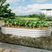 8x4x1ft Raised Garden Bed Kit, Galvanized Planter Raised Garden Beds For Outdoor For Vegetables,Flowers &Herbs, Heavy Duty, Rust-Resistant, Easy Assembly_maomaolike.com