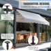 VEVOR Manual Retractable Awning, 78" Outdoor Retractable Patio Awning Sunshade Shelter, Adjustable Patio Door Window Awning Canopy With 39" Sun Shade Curtain For Backyard, Garden, Balcony_maomaolike.com