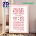 Recovery Rules Painting Poster, Pastel Pink Handlettered Motivational Text Poster, Practical Recovery Guidance Ideal For Wellness Spaces, Counseling_maomaolike.com