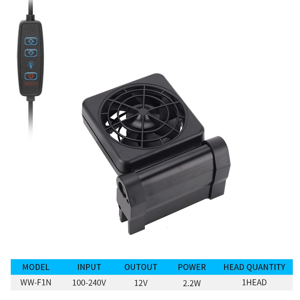 1/2/3/4/5/6 Aquarium Fish Tank Fan 8 Speeds Adjustable Temperature Control Fan Tank Cooling Aquarium Fan Water Cooling Mute_maomaolike.com