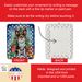 Papillon Christmas Reindeer Porcelain Ornament Christmas Tree Hanging Decorations For Home Christmas Holiday, Rectangle, Gift, Multicolor_maomaolike.com