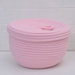 Desktop Woven Storage Box, Round With Lid, Egg Snacks, Handmade Miscellaneous Items, Keys, Cosmetics Organization_maomaolike.com