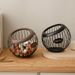Cross-Border Iron Art Capsule Basket Desktop Decoration Coffee Table Snacks Dried Fruit Candy Storage_maomaolike.com