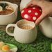 Red Mushroom Cup With Lid Mug Ceramic Creative Coffee Cup Drinking Water Ceramic Tea Cup Kitchen Supplies, Tableware Accessories_maomaolike.com