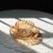 Striped Latte Cup, Coffee Cup Plate, Vintage Glass Flower Tea Cup Set_maomaolike.com