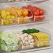 Large-capacity Transparent Refrigerator Storage Box, Space-saving Kitchen Food Cabinet Organizer, Easy-pull Out Design_maomaolike.com