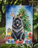 Black Chow Chow Christmas Reindeer Garden Flag Mailbox Flag Decorative Yard Flag Banner Outside Patio Artwork Yard Flower Beds, Garden Size, Multicolor_maomaolike.com
