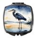 Blue Heron Barely Lit Sky Compact Mirror Decorative Travel Makeup Mirror For Women Girls Gifts Pocket Makeup Mirror Folding Handheld_maomaolike.com