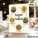 Farm To Table Painting Poster, Warm-toned Minimalist Circular Flow Poster, Clearly Presents Food Supply Chain Cycle, Suitable For Kitchen, Restaurant_maomaolike.com