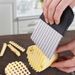 French Fries Cut Stainless Steel Saw Blade Serrated Cutter_maomaolike.com