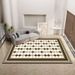 Living Room Rug Large Size Gorgeous Gold Frame Design Bedroom Rug Plush Thickened Machine Washable Thickened Underlay Interior Decorative Rug_maomaolike.com