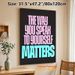 Inspirational Quote Painting Poster, Vibrant Color-block Typographic Poster, Motivational Self-talk Reminder, Ideal For Bedroom, Living Room And_maomaolike.com
