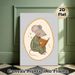 Reading Mouse Themed Painting Poster, Soft-toned Whimsical Illustrated Poster, Gentle Bedtime-themed Art, Suitable For Bedroom And Reading Nook_maomaolike.com