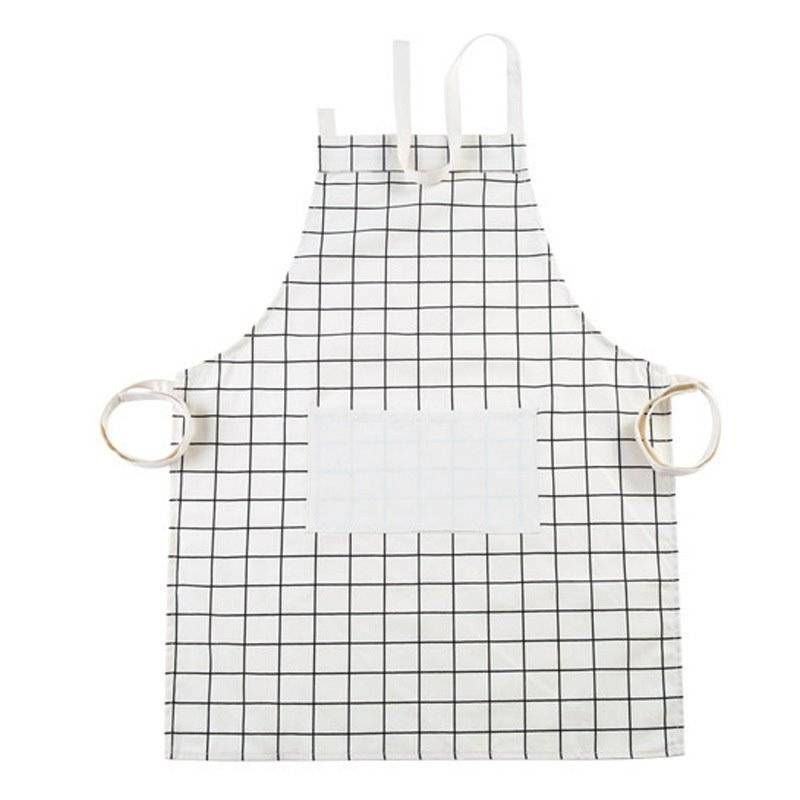 Creative Simple Kitchen Cotton And Linen Apron Oil-proof Thickened Waist Cooking Protective Clothing Korean Apron Spot_maomaolike.com