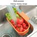 Kitchen Sink Drain Basket Washing Basin Multifunctional Storage Hanging Basket_maomaolike.com