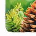 Maine White Pine Cone And Tassels In Watercolor Memory Foam Kitchen Mat Machine Washable Anti-Fatigue Mat Cushion Comfort Bath Mat Or Kitchen Rug_maomaolike.com