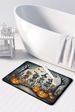 Calacas Skeletons Spooky Halloween Memory Foam Kitchen Mat Machine Washable Anti-Fatigue Mat Cushion Comfort Bath Mat Or Kitchen Rug_maomaolike.com