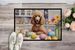 Decorating Easter Poodle Doormat Front Door Mat Indoor Outdoor Rugs For Entryway, Non Slip Washable Low Pile, 24H X 36W_maomaolike.com