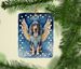 Bluetick Coonhound My Angel Porcelain Ornament Christmas Tree Hanging Decorations For Home Christmas Holiday, Rectangle, Gift, Multicolor_maomaolike.com
