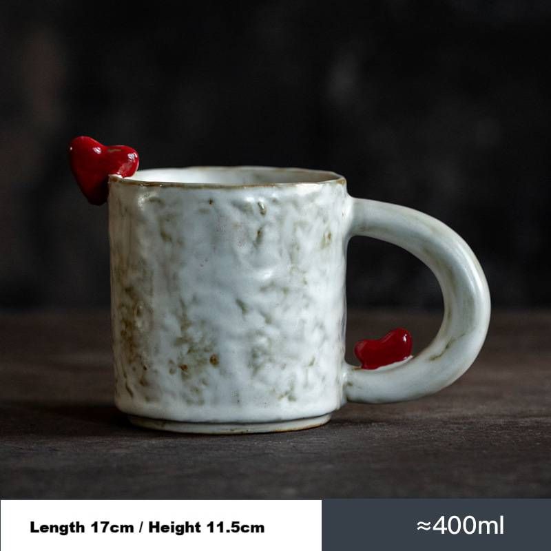 Love Coffee Cup Kiln-changed Water Cup Mug Ceramic Couple Cup High-value Couple Breakfast Cup_maomaolike.com