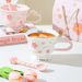High-value Cherry Blossom Goblet Souvenir Ceramic Girl Office Drinking Cup Breakfast Cup Net Celebrity Elegant Cup_maomaolike.com