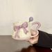 High-value Appearance Embossed Bowknot Ceramic Mug, Ins-style Cute Ceramic Water Cup, Perfect Birthday Gift And Souvenir_maomaolike.com