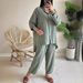 Women's Clothing 2 piece Set Large Size Cotton and Linen Shirt Set High Waist Loose Trousers_maomaolike.com