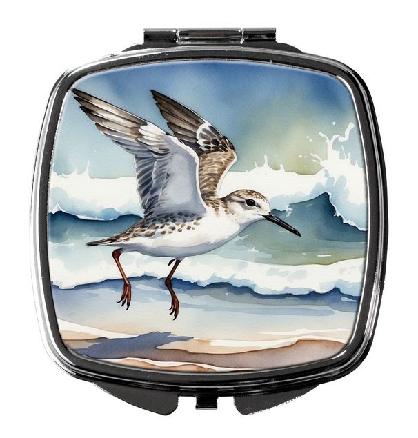 Sanderling Racing The Tide Compact Mirror Decorative Travel Makeup Mirror For Women Girls Gifts Pocket Makeup Mirror Folding Handheld_maomaolike.com