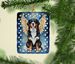 Bernese Mountain Dog My Angel Porcelain Ornament Christmas Tree Hanging Decorations For Home Christmas Holiday, Rectangle, Gift, Multicolor_maomaolike.com