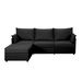 93.7' Sectional Sofa With Ottoman_maomaolike.com