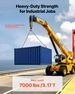 Chain Sling, 5-16 In X 10 Ft Lifting Chains With 2 Leg Grab Hooks, Heavy Duty G80 Alloy Steel Lifting Sling, 7000LBS Capacity, Adjustable Engine Chain Hoist Lifts For Cargo Security Towing_maomaolike.com