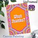 Indian Mandala Themed Painting Poster, Vibrant Colorful Ethnic Patterned Poster, Eye-catching Cultural Design With "What Jhumka?" Text, Ideal For_maomaolike.com
