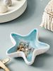 The 1pc Light Blue Starfish Jewelry Storage Plate Is Suitable For Multi-scene Sundries Storage Plates Such As Desktop Entrances_maomaolike.com