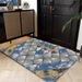 Living Room Rug Large Size Gorgeous Gold Frame Design Bedroom Rug Plush Thickened Machine Washable Thickened Underlay Interior Decorative Rug_maomaolike.com