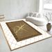 Living Room Rug,Large Rug,Oversized, Gold Leaves Design,Bedroom Rug,Soft And Thick, Machine Washable, Thickened Rug, Bedside Rug,Decorative Indoor Rug_maomaolike.com