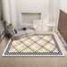 Living Room Rug Large Size Gorgeous Gold Frame Design Bedroom Rug Plush Thickened Machine Washable Thickened Underlay Interior Decorative Rug_maomaolike.com