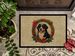 Bernese Mountain Dog Christmas Flowers Doormat Front Door Mat Indoor Outdoor Rugs For Entryway, Non Slip Washable Low Pile, 24H X 36W_maomaolike.com