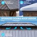 12*20FT Patic Gazebo,alu Gazebo With Steel Canopy,Outdoor Permanent Hardtop Gazebo Canopy For Patio, Garden, Backyard_maomaolike.com