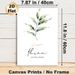 Ihsan Excellence Themed Painting Poster, Soft Watercolor Delicate Green Leaf Branch Poster, Calming Inspirational Decor Idea For Living Room, Bedroom_maomaolike.com