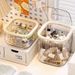 Desktop Press Pop-up Large Capacity Transparent Cosmetic Miscellaneous Organizer Multifunctional Storage Box_maomaolike.com