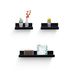 Floating Shelves 23.62" Wall Mounted Wood Shelves For Bathroom, Bedroom, Living Room, Kitchen, Hanging Shelf For Books/Storage/Decor With Invisible Brackets, Black_maomaolike.com