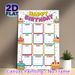 Birthday Tracker Painting Poster, Vibrant Cartoon-style Poster With Colorful Birthday Cakes And Monthly Blank Grids, Practical Tool To Record_maomaolike.com